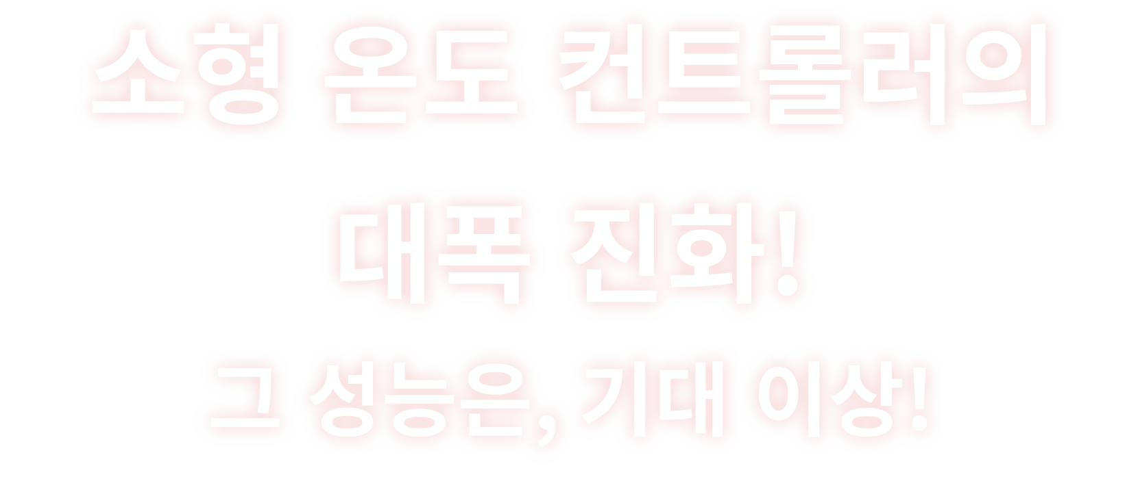 소형 온도 컨트롤러의 큰 진화
			그 성능은 기대 이상!