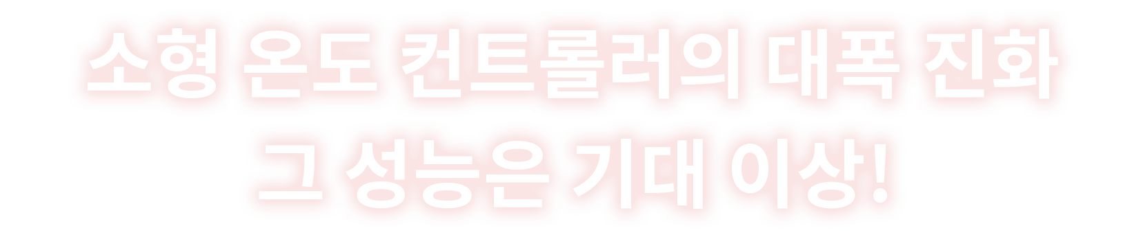소형 온도 컨트롤러의 큰 진화
			그 성능은 기대 이상!